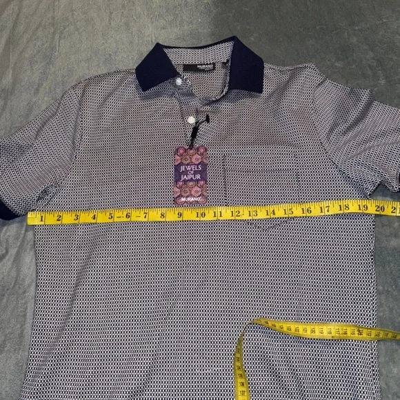 Murano Men's Blue and White Shirt - Picture 5 of 11